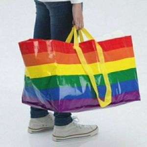 2 FOR 40 Ikea Rainbow Bag Large